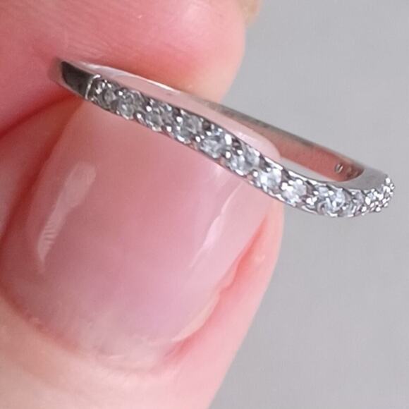 2 Ct Solitaire CZ Wedding Set Two Pc. Size 7 - Picture 4 of 10